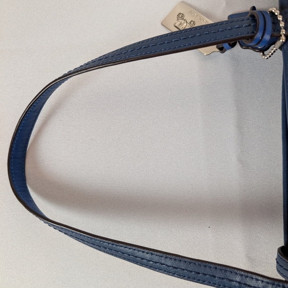 Coach Blue Large City Tote Bag With 2 Hang Tags - Picture 10 of 15